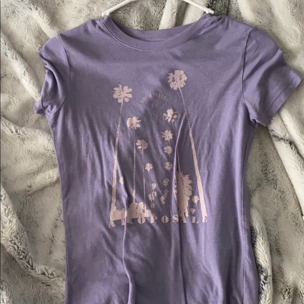 purple aeropostale graphic tee